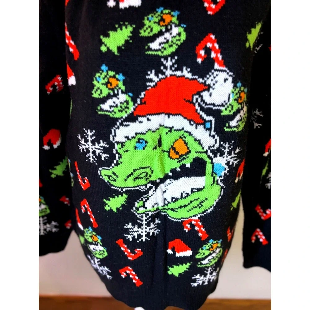 Nickelodeon RUGRATS REPTAR Christmas Ugly Sweater XL festive sweater gift‎